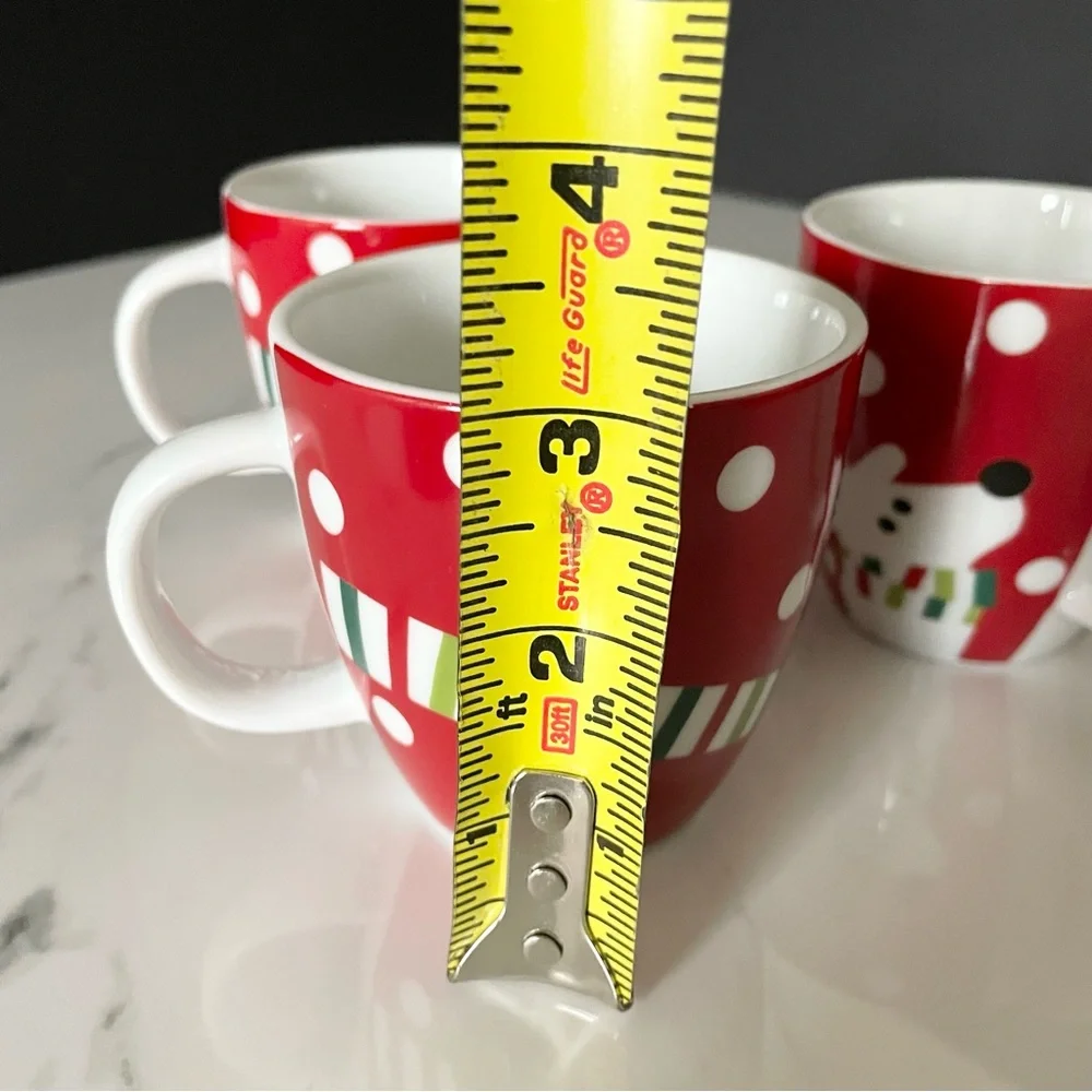 SET of 3 Espresso Reindeer Mugs by Crate&Barrel